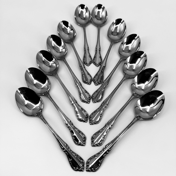 56 Pc. Oneida Stainless Profile St. Louis Silverware/Flatware Set - Picture 2 of 16